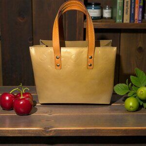 VTG Louis Vuitton Monogram Vernis Reade PM Tote MI0082 Noisette LV Handbag Y2K